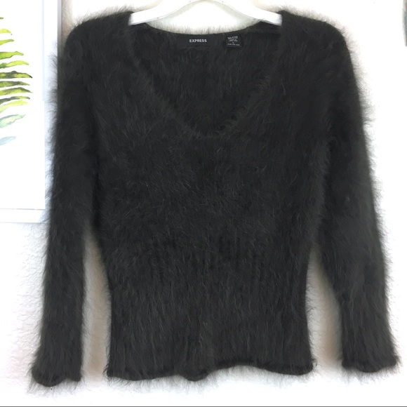 Express Angora Rabbit Hair Sweater 